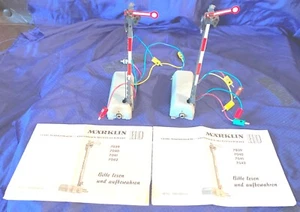 MF0021 Vtg Marklin HO M-Track 7039 Home Signal Electric x2 w/ Instructions - Picture 1 of 5