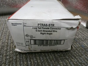 CASE OF 24 PASS & SEYMOUR 4 SQUARE BOX 5/8” Mud Ring With (2) PTRA6-STR PLUGTAIL - Picture 1 of 2