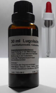 30 ml Lugolsche Lösung 5%ig (Iod-Kaliumiodid, Kaliumtriiodid-Lösung)