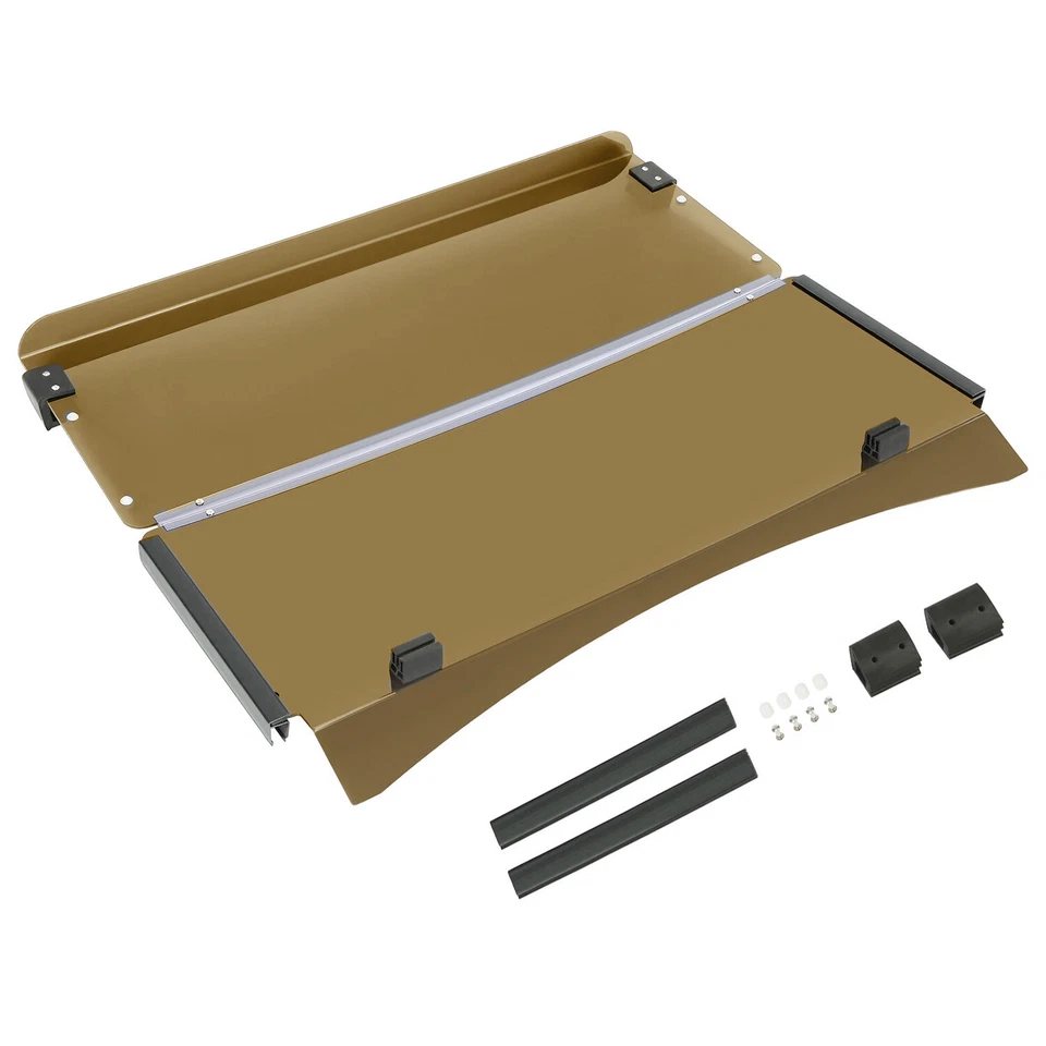 *New In Box* Folding Tinted Windshield Golf Cart Windscreen For EZGO TXT 2014-up Foto 1 de 4