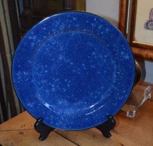 Juliska Puro Dappled Cobalt Blue Dinner plate 11 1/4" Portugal Hard to find - Picture 1 of 9