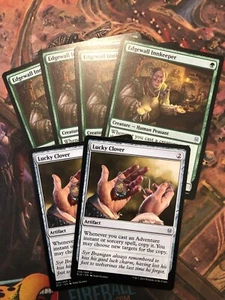 TARJETAS HABILITADORAS DE AVENTURA POCO COMUNES de Magic The Gathering of Eldraine x 6 casi nuevas/m refuerzo frescas - Imagen 1 de 2