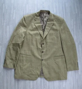 Vintage Aquascutum Blazer Mens 44R Green Check Suit Sport Jacket Single Breasted - Picture 1 of 20