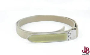 Vintage beige Ralph Lauren Suede Leather belt with faux horn buckle. - Picture 1 of 5