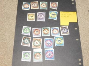 INDONESIA-POSTAGE DUE-REPUBLIC # J14, 15, 17, 20, 21, & REPOEBLIK, MINT HINGED - Picture 1 of 1
