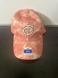 NEW W/TAGS - Minnesota Twins baseball cap Pink Camo Kids Adjustable - Picture 1 of 11