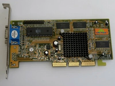 NVIDIA TNT2 Vanta 16MB SDR,  AGP 4x, Octek AVNTB1-16M, VIDEO CARD - WORKING - image 1 of 4