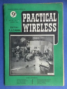 Pratico Wireless - Rivista - Agosto 1950 - Progettare Il Proprio Ricevitore - Foto 1 di 4