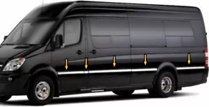 Side Door Chrome Cover Molding Trim For Sprinter W906 (Medium) Bases 10PCS - Picture 1 of 2