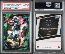 2023 Panini NSCC VIP Gold Anthony Richardson Rookies Green Sparkle /99 PSA 10