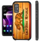 FUSION Case For T-Moble TCL Ion X (2023) Hybrid Phone Case Cover CALI BROWN FLAG