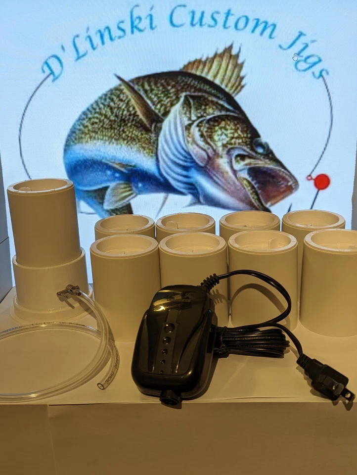 Cama fluida de 2" con 9 tazas para plantillas/bomba de pintura en polvo Foto 1 de 1