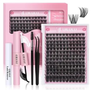 DIY Lash Extension Kit 168 Count D Curl Clusters Lashes Individual Lash Clusters - Picture 1 of 6