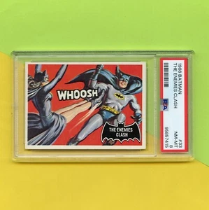 Original 1966 Topps Batman Black Bat Trading Card #33 PSA 8 - Picture 1 of 4