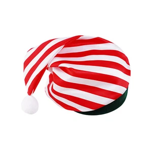 Girls Christmas Elf Costume Shiny Fairy Tutu Dress with Xmas Striped Hat Set - Picture 1 of 24