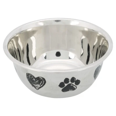 Trixie Edelstahlnapf lackiert rutschfest Hundenapf Futternapf für Hunde - Bild 1 von 4