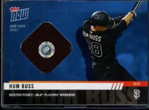 Maglia Topps Now Players Weekend Buster Posey 2019 blu gioco indossato reliquia #d 37/49 - Foto 1 di 2