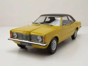 Ford Taunus L 1971 gelb matt schwarz Modellauto 1:18 KK Scale - Bild 1 von 9