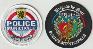 France Municipal Police obsolete patch pair ship from Australia - Picture 1 of 1