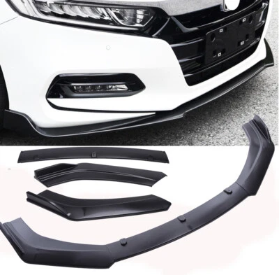 Front Bumper Lip Body Splitter Spoiler Diffuser Kit For Honda Civic Accord - Image 1 of 4