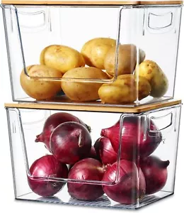 2 Set Stackable Pantry Organizers for Kitchen & Laundry - Onion, Potato, Fruit - Picture 1 of 8