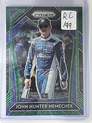 John Hunter Nemechek 2020 Panini Prizm Green Scope Prizm /99 - Image 1 of 2
