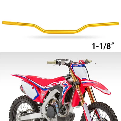 1-1/8" 28mm Fat Handlebar Rise Tracker Bar Gold For Honda CRF 250L 150L 300 450 - Image 1 of 4