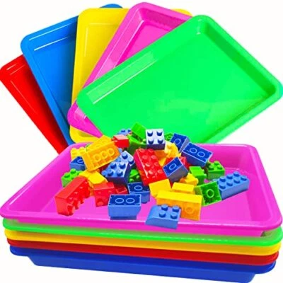 10 Pack Plastic Art Trays Activity Crafts Organizer Tray for DIY Projects - Image 1 of 4
