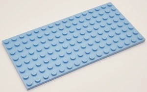 LEGO 1 x Platte Bauplatte Basisplatte 8x16 hellblau NEUWARE - Bild 1 von 2