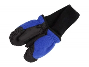 Tundra Boots 173749 Boys Kids Fleece Mittens Cold Weather Royal Size Medium - Picture 1 of 2