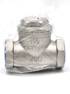 Sharpe 1,5" CF8M Edelstahl Schaukel Rückschlagventil 316 200 WOG 20276 - Bild 1 von 4