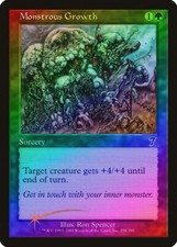 Monstrous Growth FOIL 7th Edition PLD Green Common MAGIC MTG CARD ABUGames