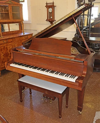 1979 Yamaha Walnut Satin Finish G1J Baby Grand Piano Made in Japan - Image 1 of 4