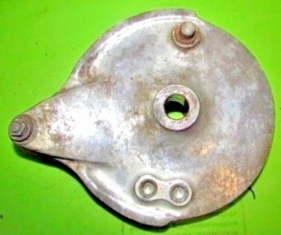 Honda CB 450 CB450 K4-K7 Super Sport 1971-1974 CL 450 Rear Brake Plate w/ Shoes - Image 1 of 3