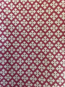 1 -1/3 yds Pink/white Diamond Pattern Cotton Quilting Fabric - Picture 1 of 4