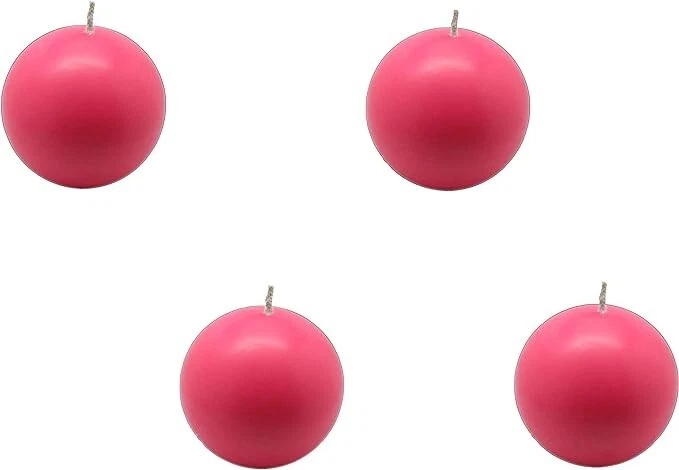 Smokeless Scented Paraffin Wax Ball Design Candle Pack of 4 - Image 1 of 1