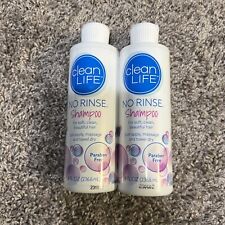 2 Pack Clean Life No Rinse No Rinse Shampoo, 8 fl oz