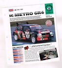 1981/1982/1983/1984/1985 Mg Metro 6R4 Evolution Imp Brochure