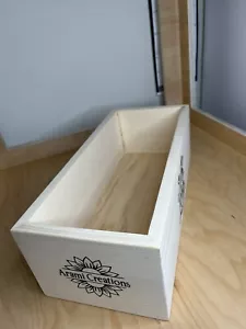Pack 3 ,Unfinished Wood Crates, Organizer Wooden Box, Gifs Box 10 x 5 X 4 - Picture 1 of 12