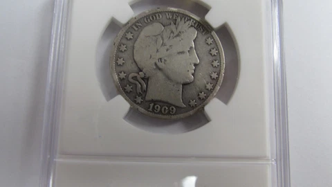 1909-S San Francisco Mint Silver Barber Half Dollar Cover