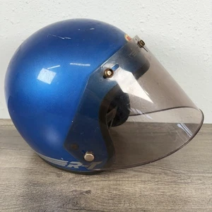 Vintage 1981 Blue Bell RT Motorcycle Motocross R-T Helmet w/Shield Size 6 3/4 - Picture 1 of 18
