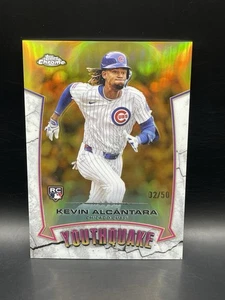 2025 Topps Chrome Baseball Kevin Alcantara RC Youthquake Gold /50 Cubs - Picture 1 of 3