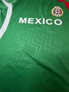 Authentic Sports Soccer Shirt Mexico Green Men’s S Shirt Jersey Flaw - Picture 1 of 13