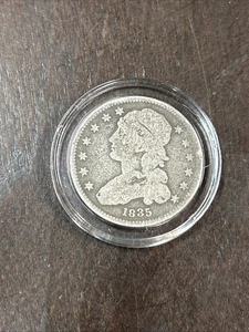 1835 Capped Bust Quarter - Picture 1 of 2