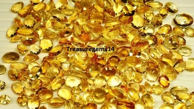 250 Crt WHOLESALE LOT NATURAL VVS CUT FACETED GOLDEN TOPAZ RING SIZE GEMSTONE - Image 1 of 4