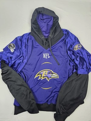  Baltimore Ravens Jugadores NFL Jersey Estilo Sudadera con Capucha Para Hombre 4XL Raro Foto 1 de 4