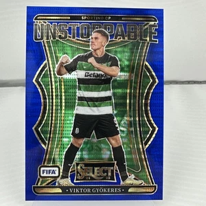 2024-25 Select FIFA Viktor Gyokeres Unstoppable Blue Pulsar #14 Sporting - Picture 1 of 2