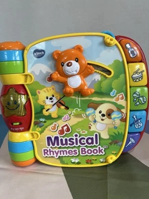 VTech Musical Rhymes Book Baby & Toddler Toy Educational Learning Red 6-36 Month - Image 1 of 4
