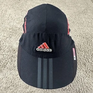 Adidas Hat Cap Strap Back Mens One Size Black Adizero ClimaCool Running Reflect - Picture 1 of 11
