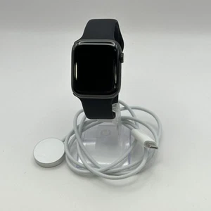 Apple Watch (Series 5) 44mm Black Titanium w/ Black Sport (LTE) - Very Good - Picture 1 of 5